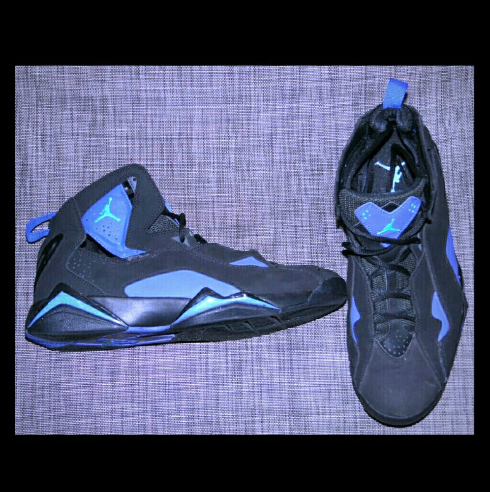 Retro black and purple Jordans